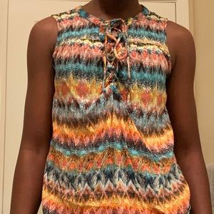 Colorful pattern blouse